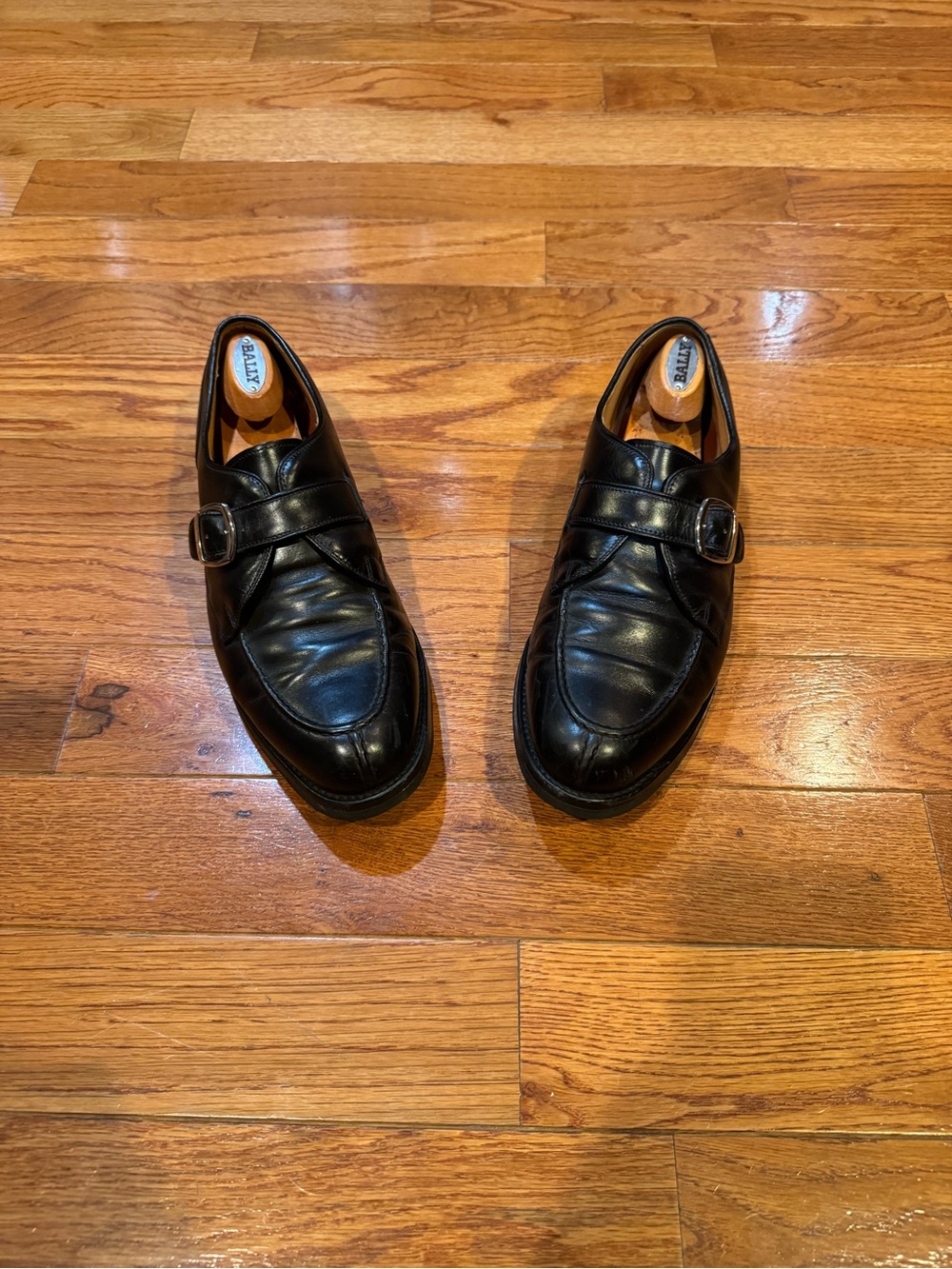Allen Edmonds Cornell Black Leather Monk Strap Loafers Men’s 11D